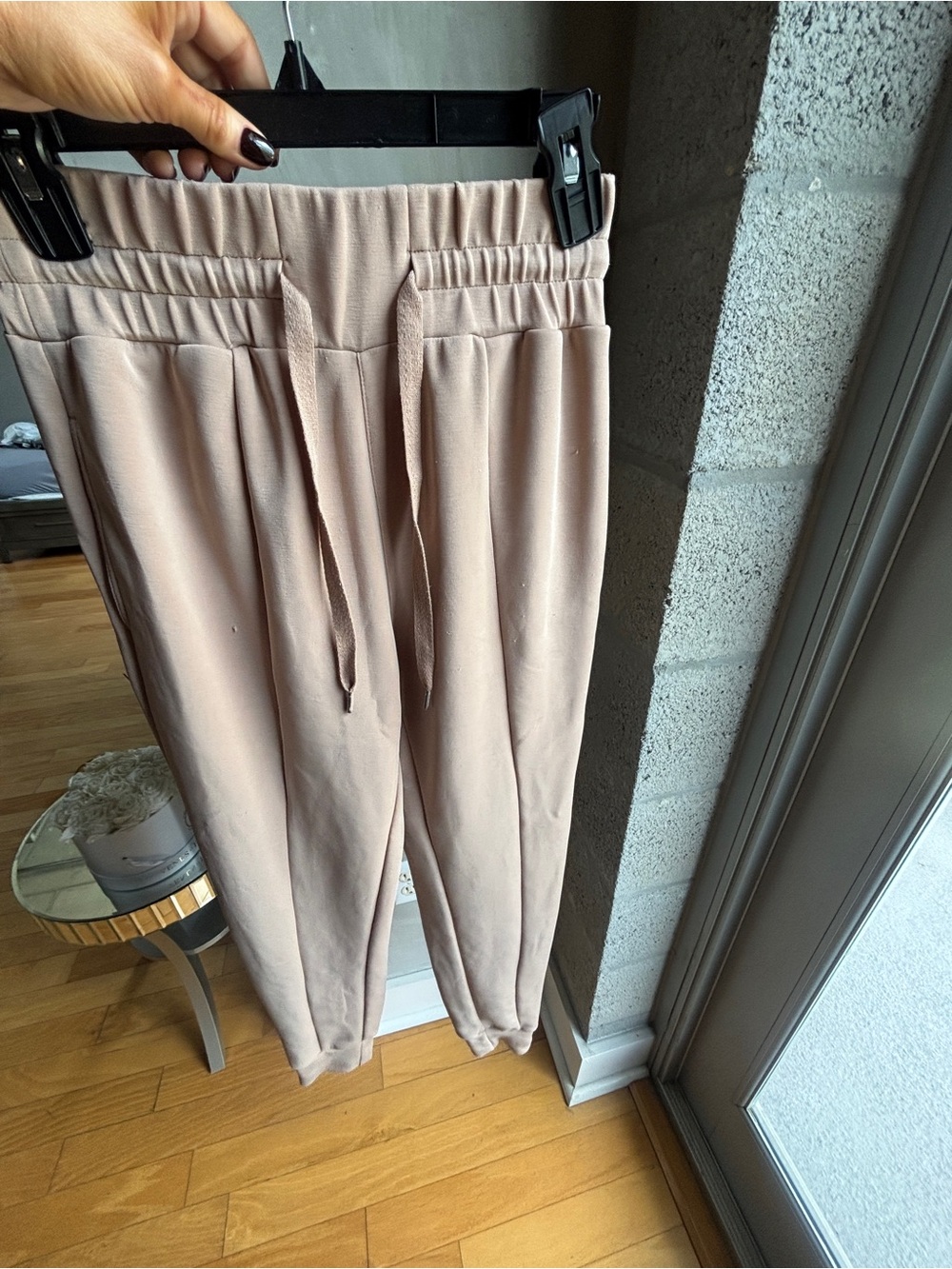Women’s Tan Drawstring Jogger Pants